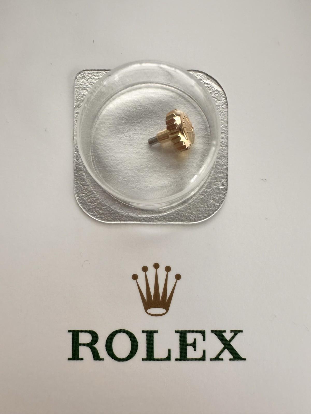 Genuine Rolex Crown With Gasket 24-604-8 18YG 116138 116203 116233 116238