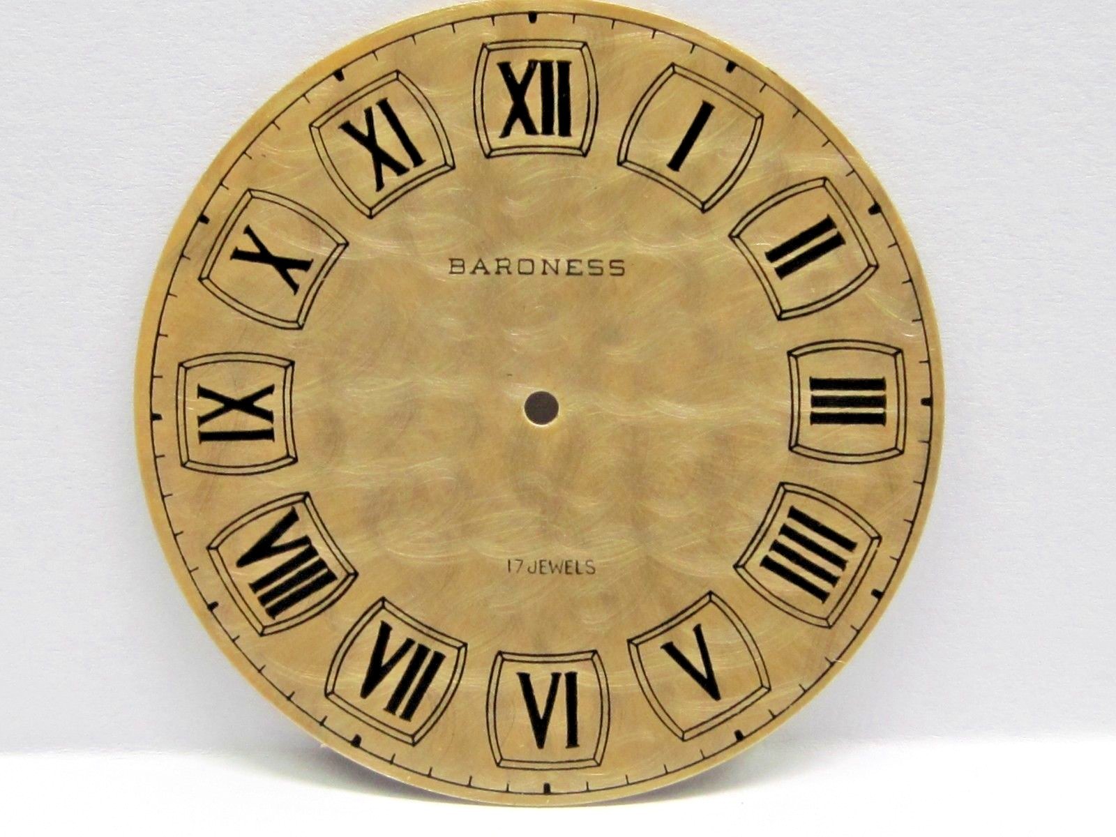 4-Vintage Gents Baroness 17 Jewels Watch Dial, 38 mm