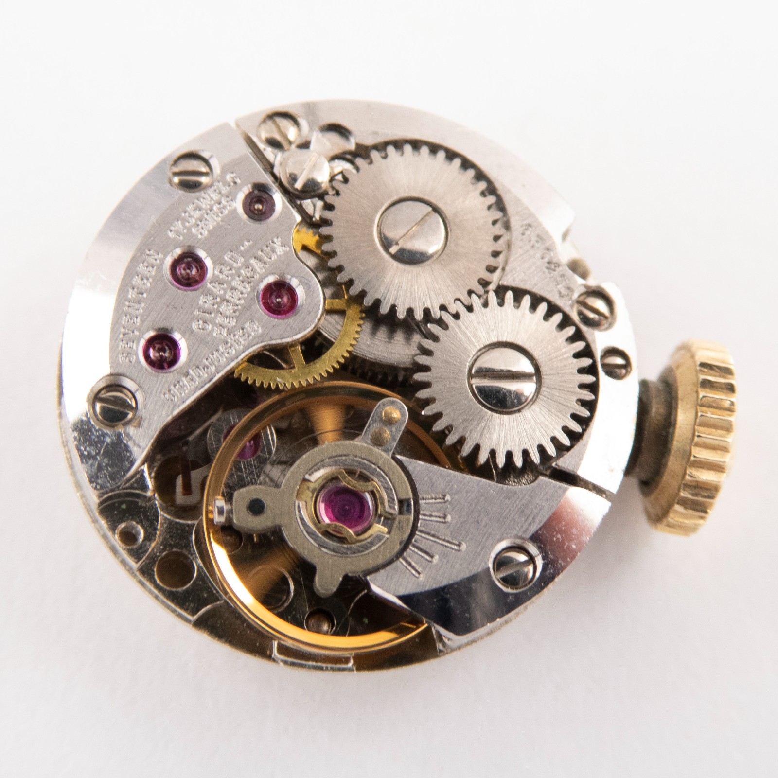 Vintage Girard-Perregaux 13.7 x 4.5 mm 15-Jewel Wristwatch Movement, Runs