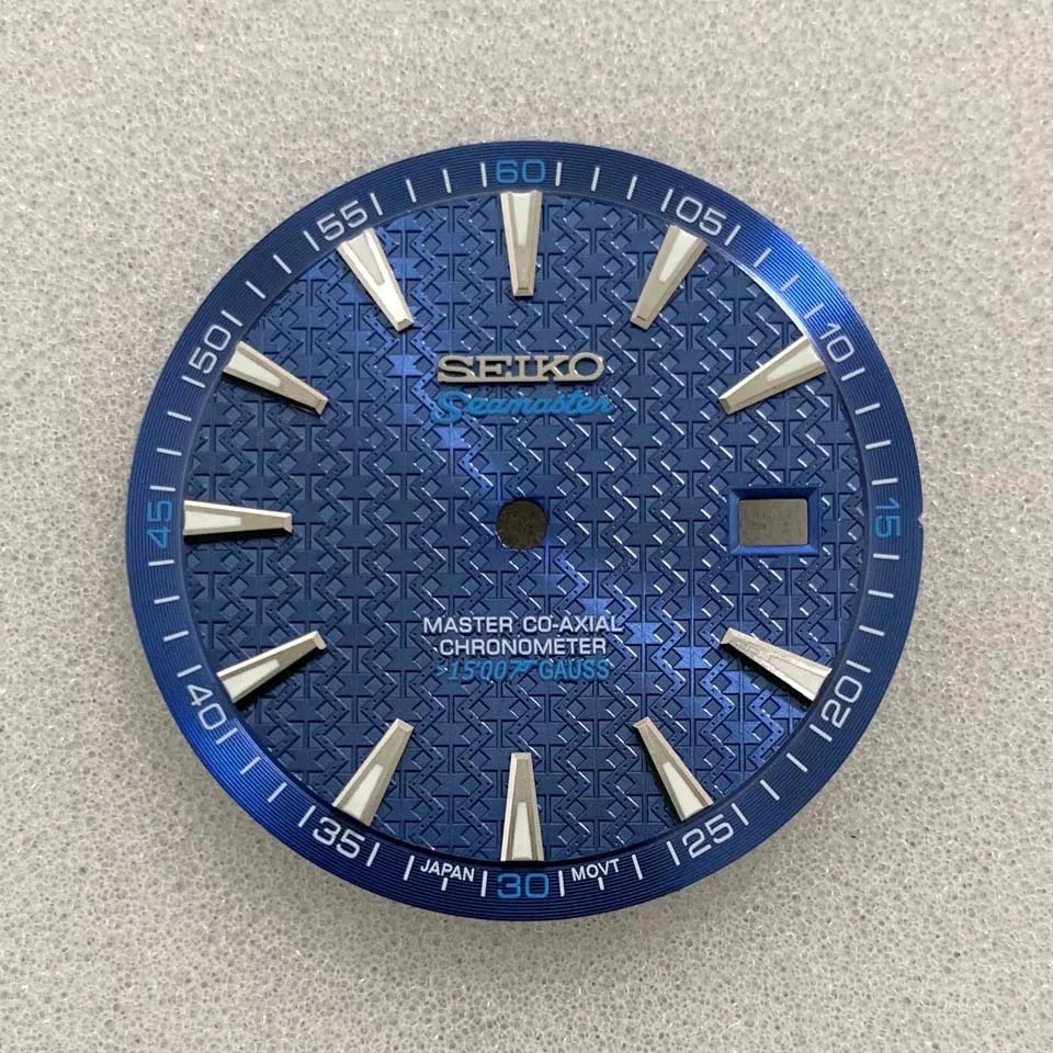 33.5mm Watch Dial Green Luminous Dial Watch Accessories for NH35/NH36 Movement