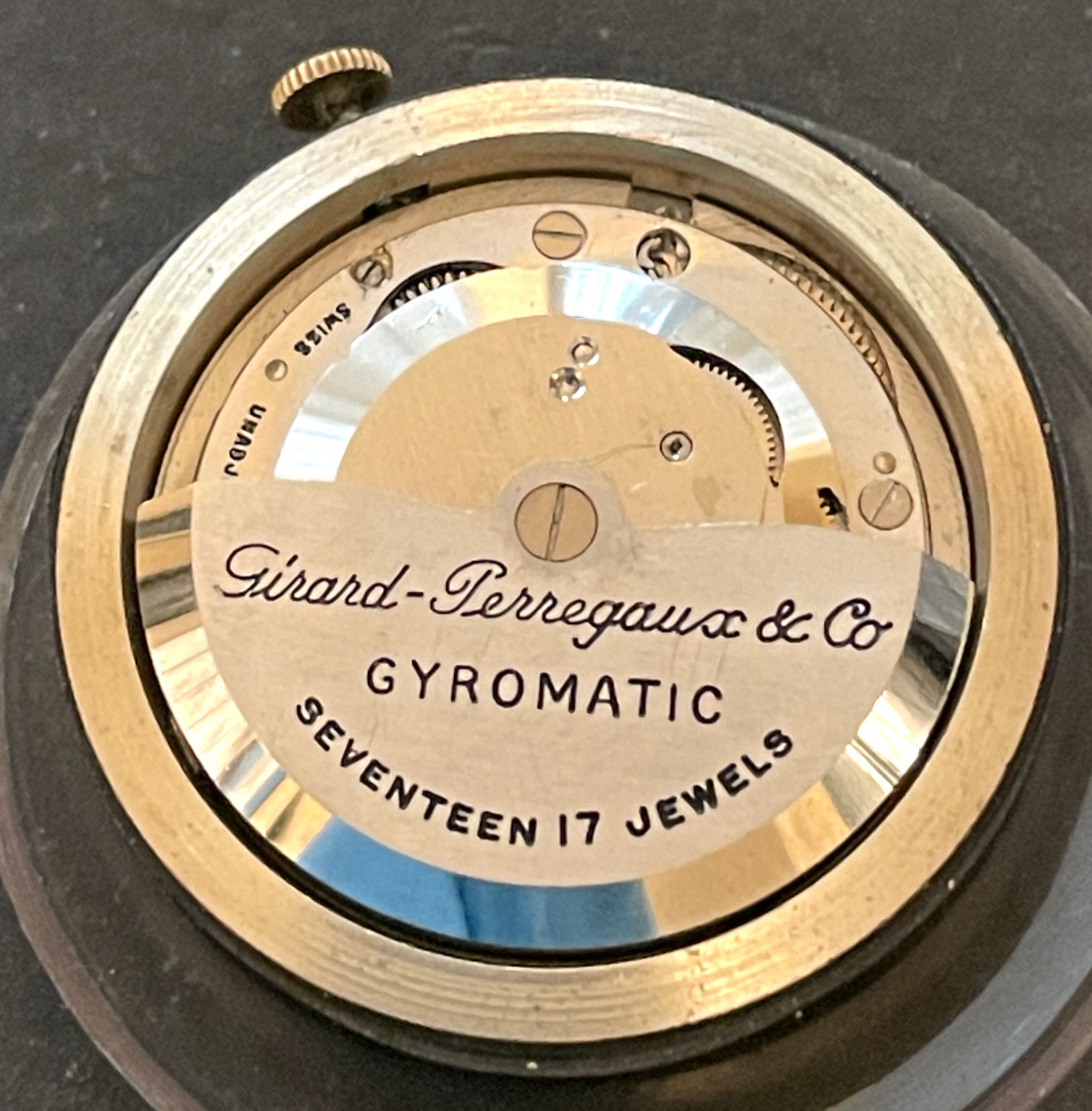 Vintage GirardPerregaux Gyromatic Mens Automatic Watch Movement Ticks 17 G2U
