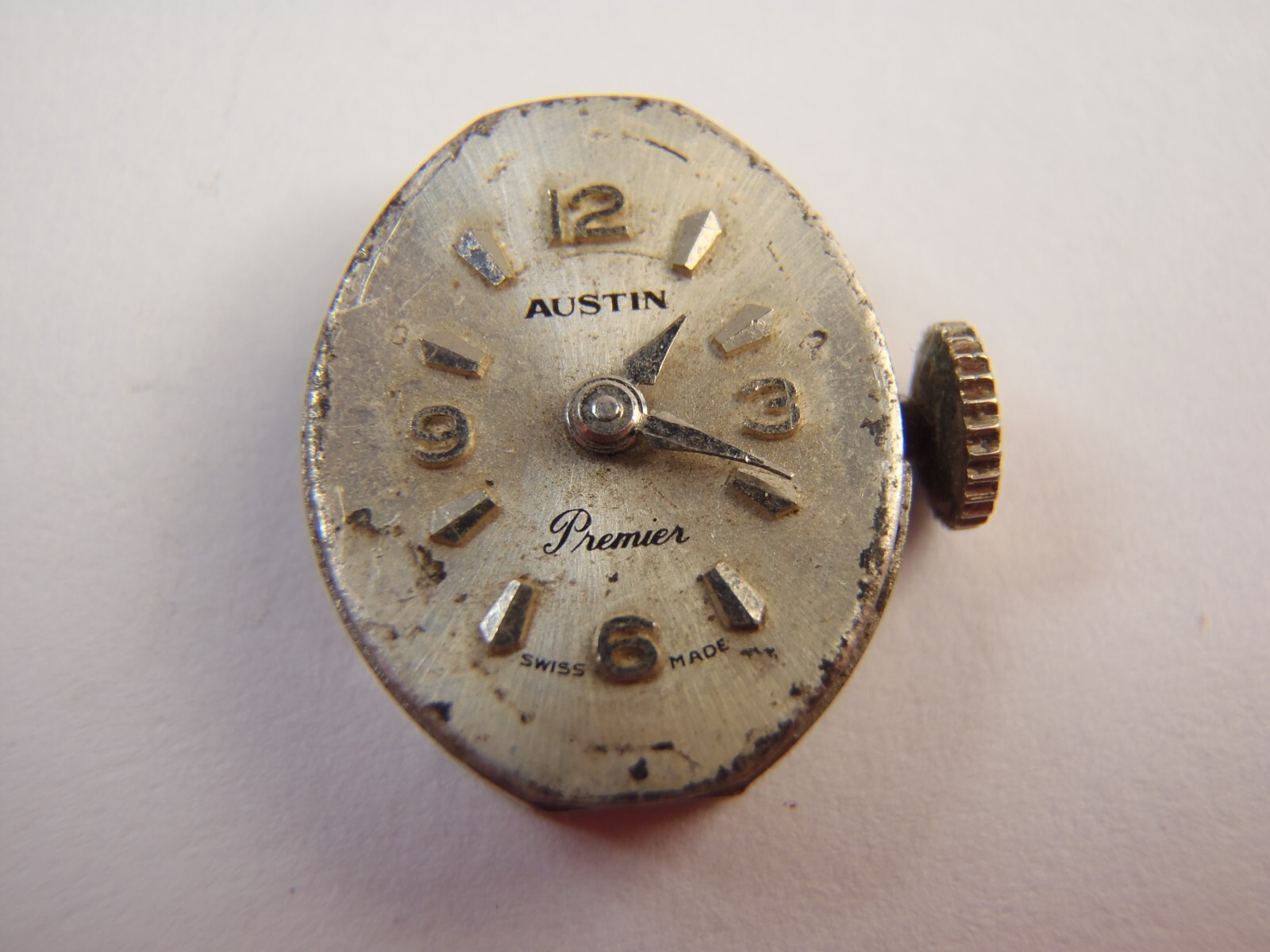 Austin Cal. 1677 Swiss Made 17 Jewels Wristwatch Movement Running