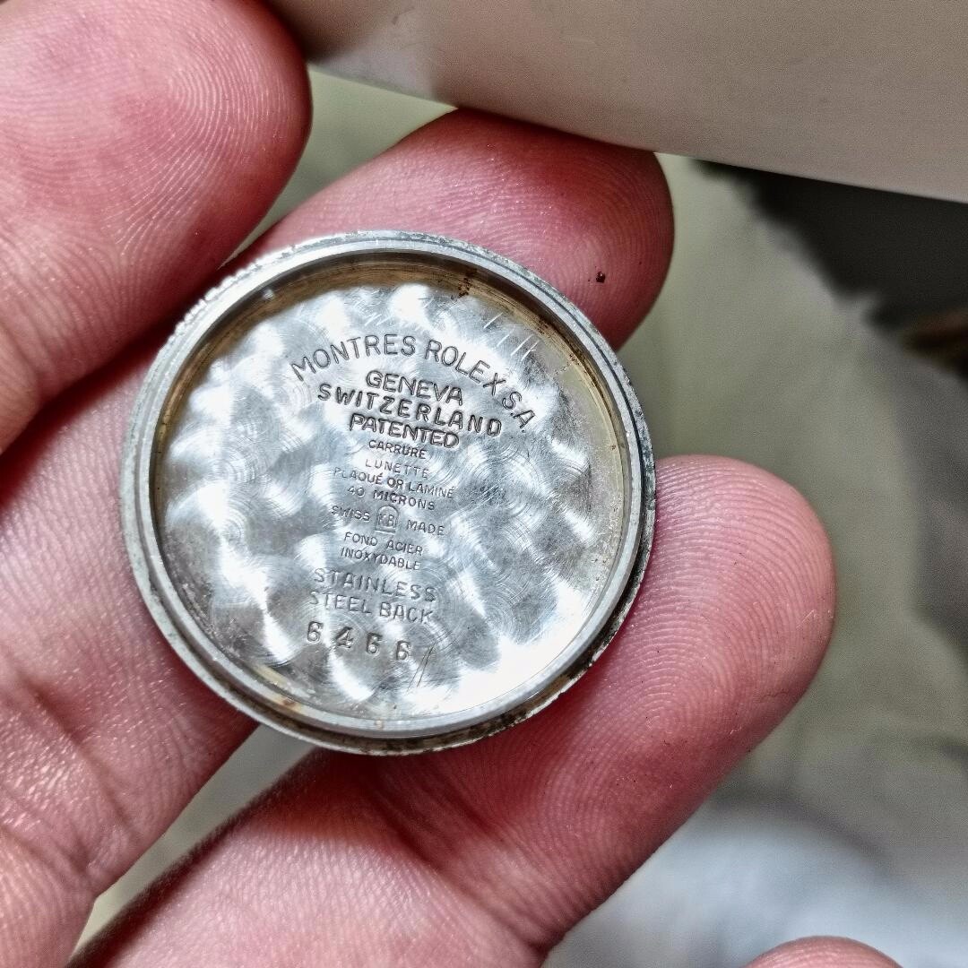 GENUINE COMPLETE CASE GOLDEN COLOR VINTAGE ROLEX 6466 BREVET 6239 40 MICRONS