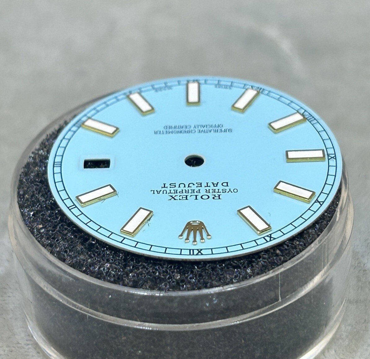 Rolex DateJust II 41mm Custom Light Blue Lume Dial For Model 116333 & 116303