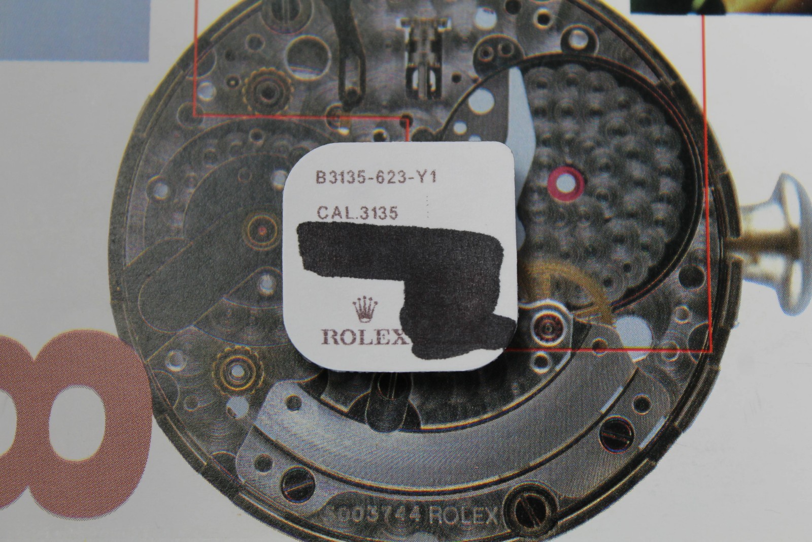 NEW Rolex 3135-623 Date Finger New In Blister