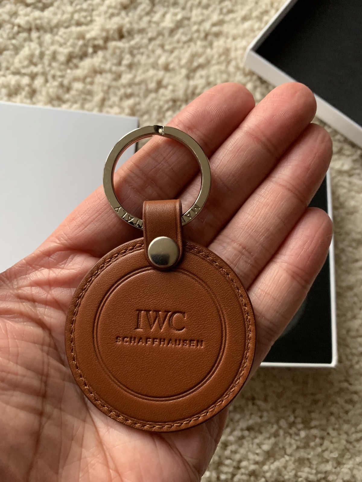 GENUINE IWC Gift Key Ring Chain Of Ingenieur Series Made In Italy