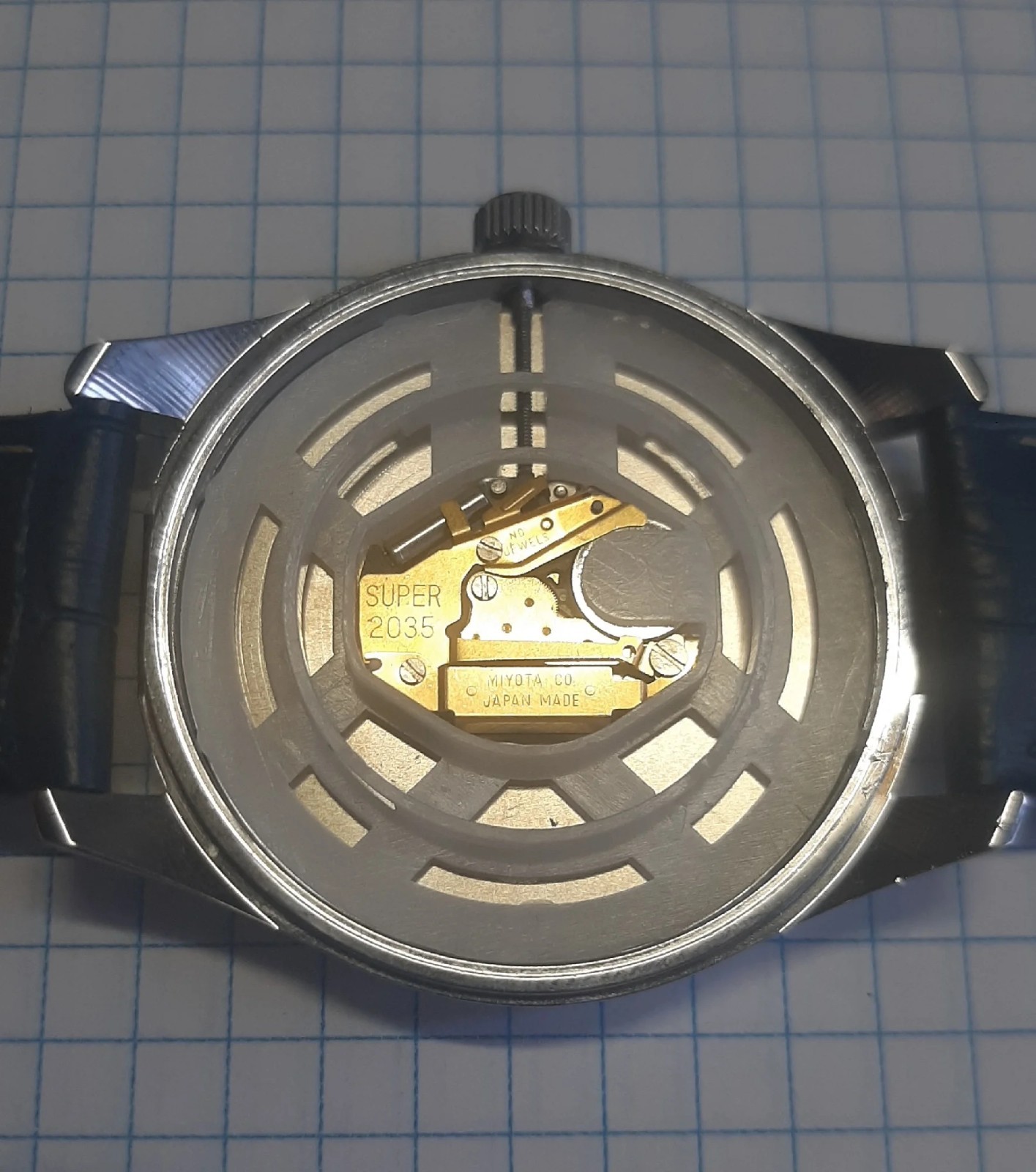 Quartz Watch Movement 3-Hand Gold Tone Durable Metal Gear Replacement Repair Par