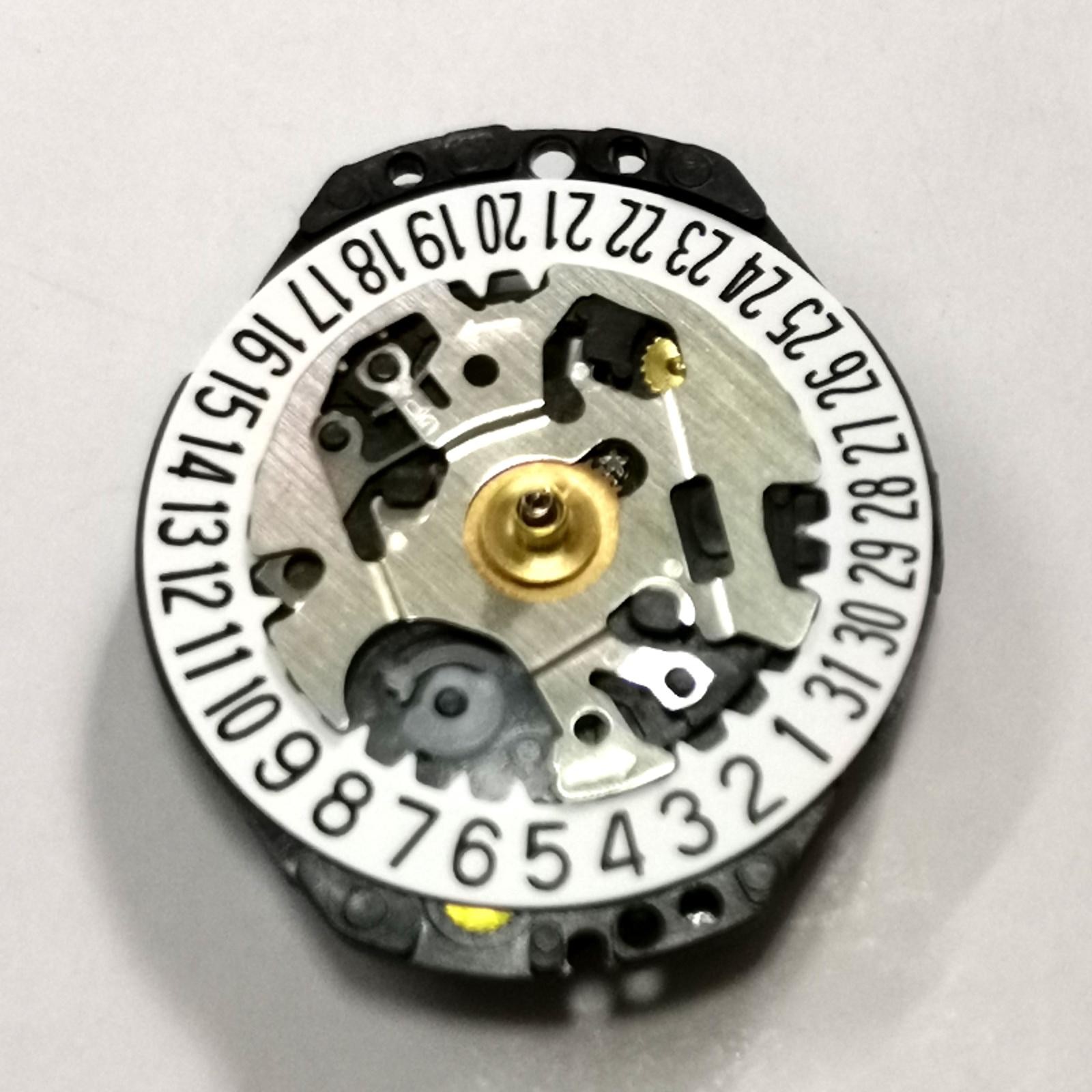Quartz Movement 3Hands at 6 O’clock Window Calendar For Watch Japanese VX82E w