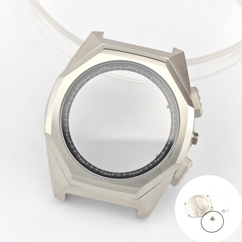 44.5mm VK64 VK63 Watch Case dial For GS Multi Function Sports Chronograph Parts