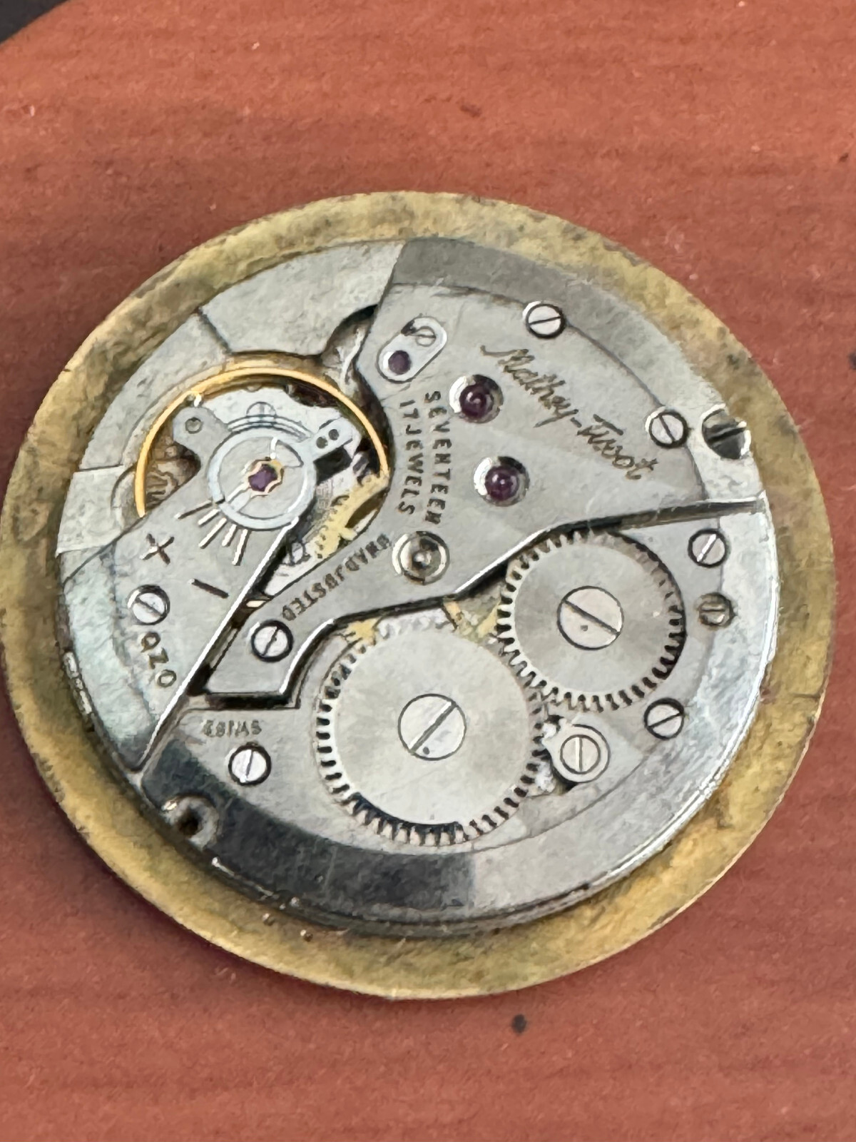 VINTAGE MEN’S MATHEY TISSOT WRIST WATCH MOVEMENT CAL. AV 2400 RUNNING GOOD