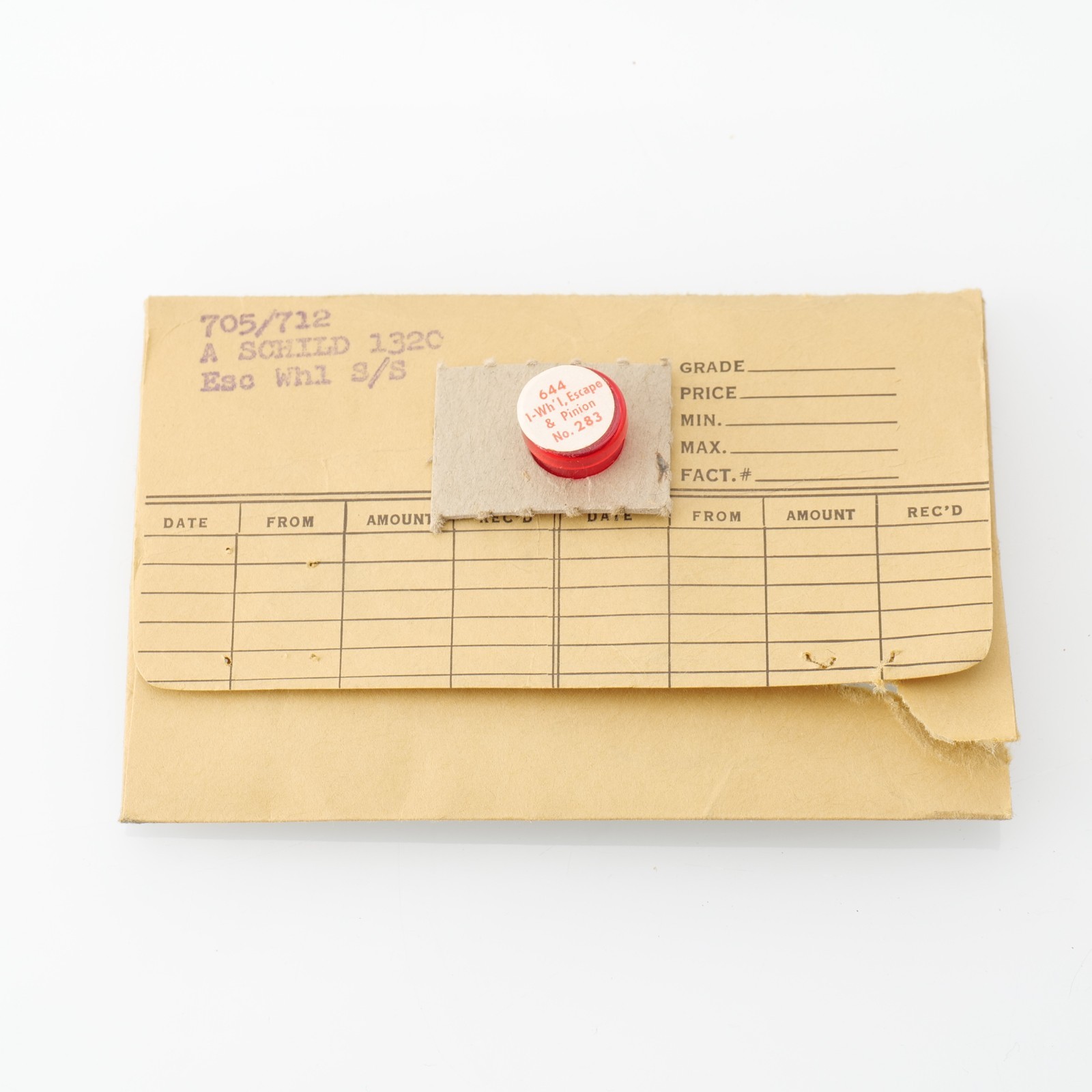 Elgin 644 – AS 1320 Escape Wheel Watch Part New Old Stock Bestfit 705/712