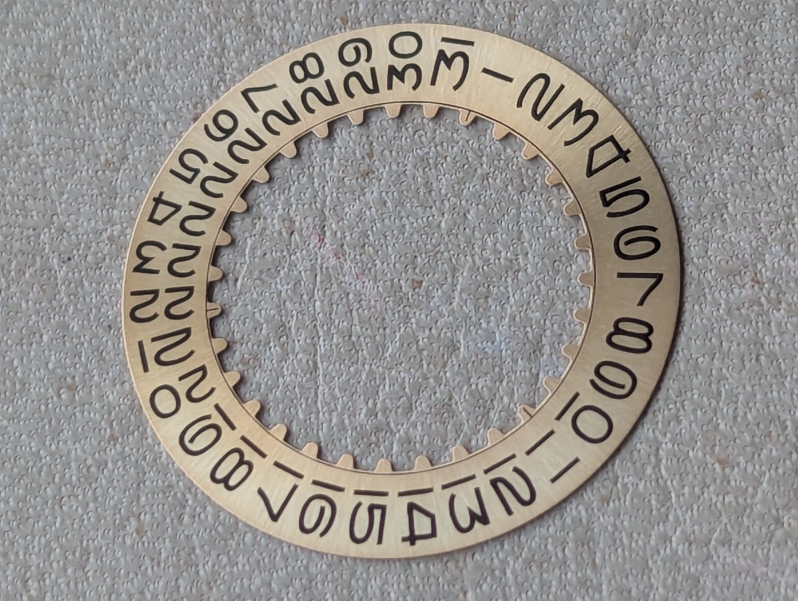 Genuine Vintage Rolex Champagne Date Wheel w/Flat Top 3’s,Open 6 & 9’s EXCEPT 26