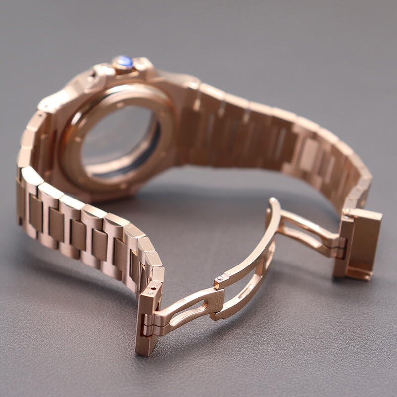 39.5mm Sterile Watch Case And Strap Stainless Steel For Seiko Nh35 Nh36 Movement