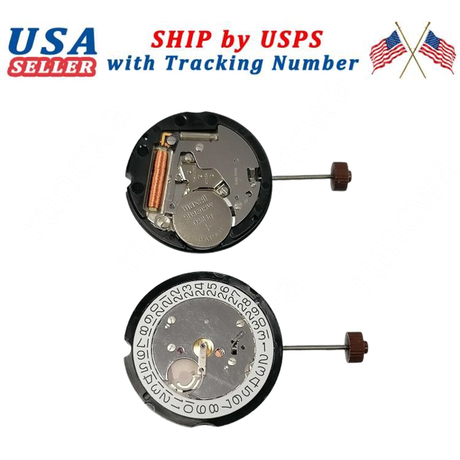 Genuine Movement For Ronda 505 Quartz Watch Movement 3 Hand Date @3