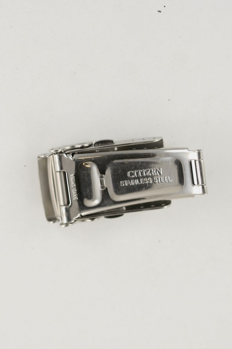 Citizen Men Watch Buckle Clasp Silver Replace Parts Push Button Lock Repair 18mm