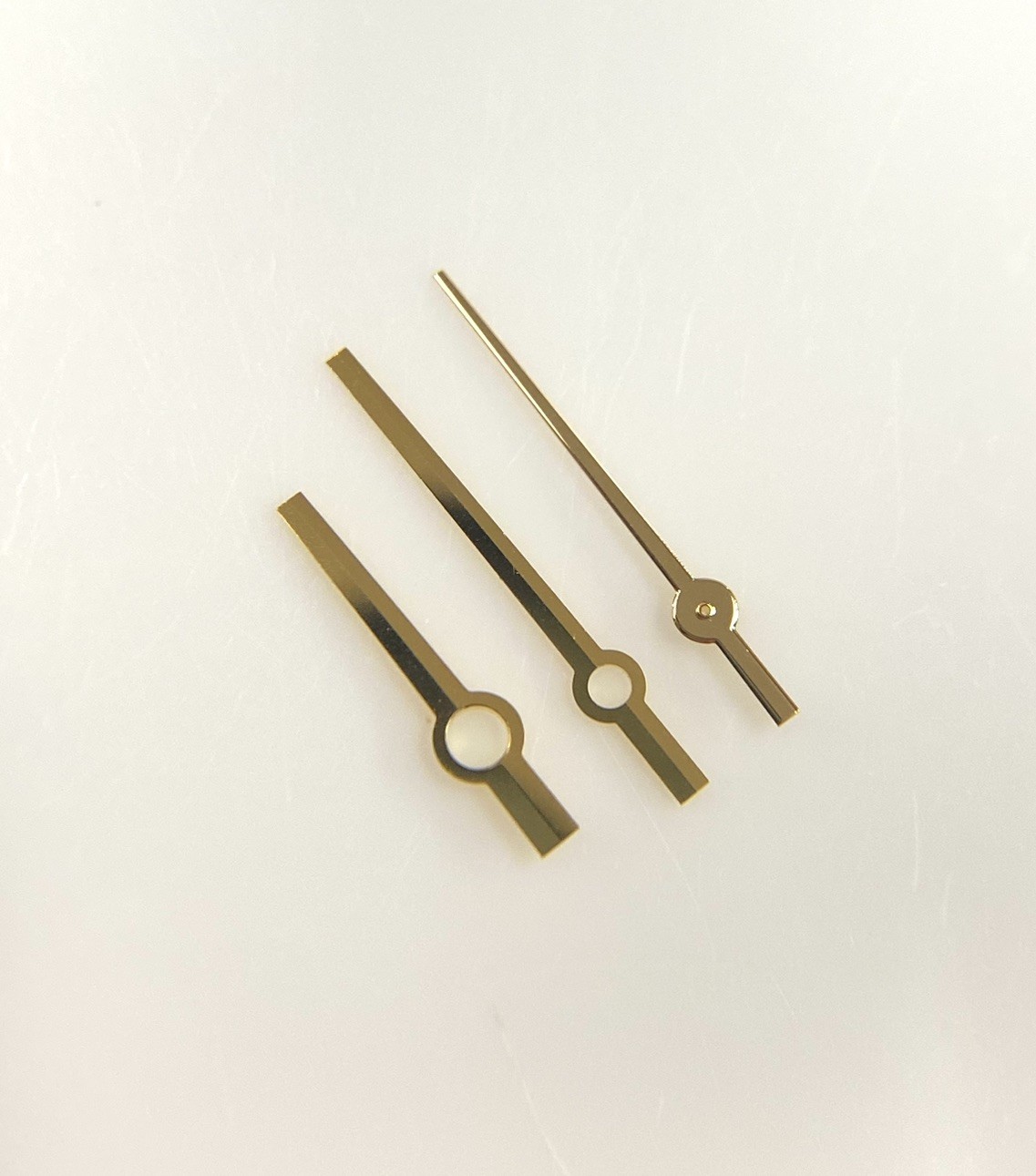 GOLD COLOR NO LUME WATCH HANDS FOR MIDSIZE ROLEX CALIBER 2230/2235