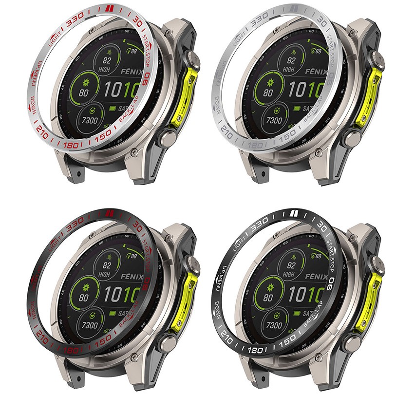 Stainless Steel Watch Bezel Protector For Garmin Fenix8 AMOLED SOLAR 47MM 51MM