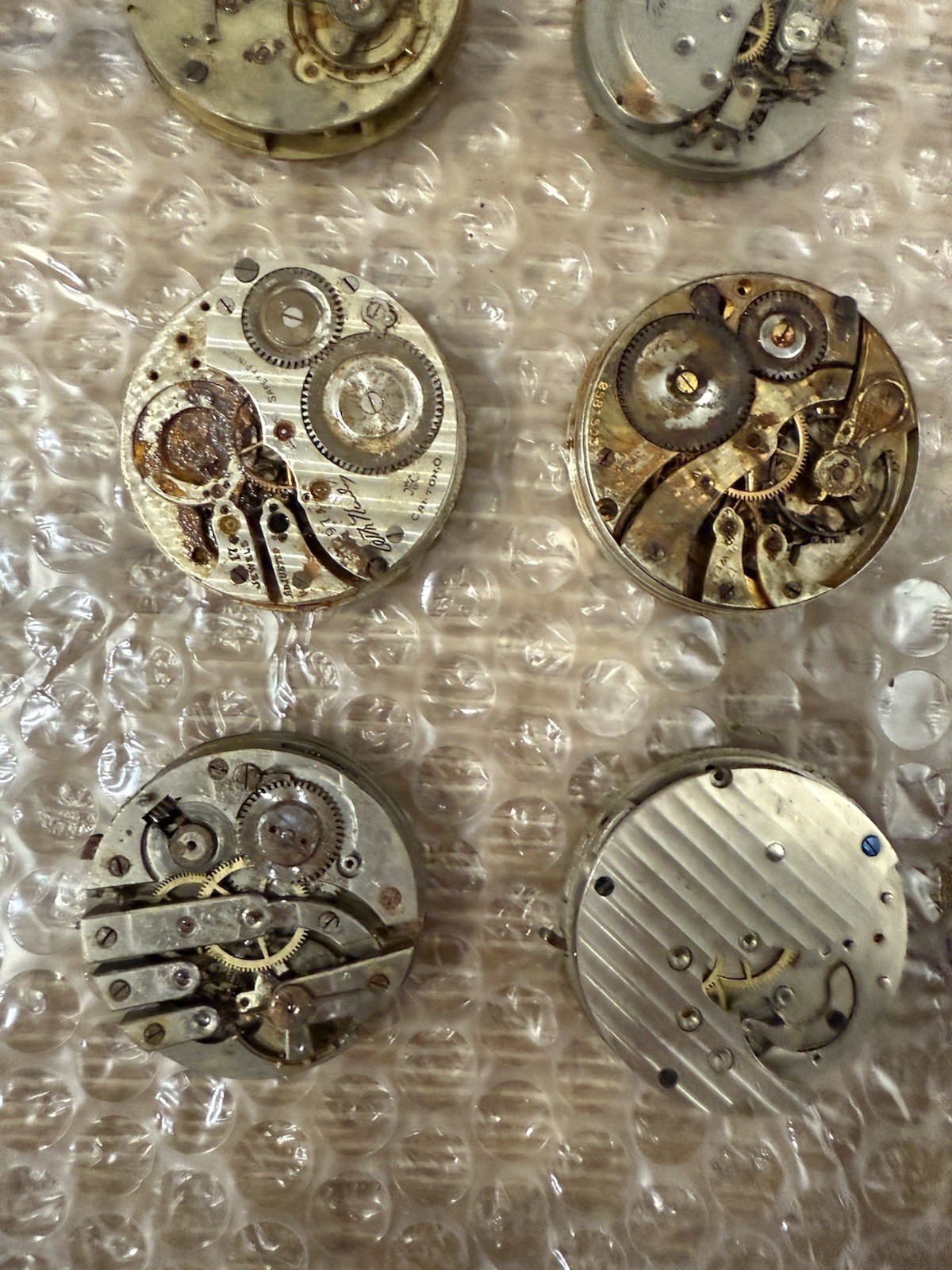 Vintage Lot Of 30 Pocket watch Movements Illinois NY Standard New Era Gallet