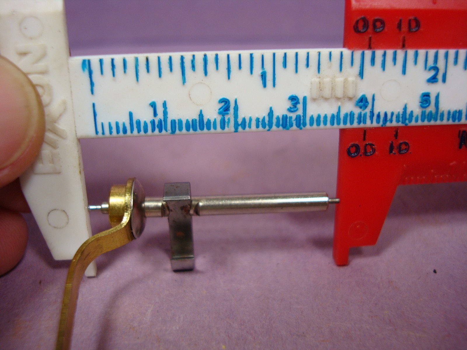 Vtg Clock Verge Escapement_NOS_Escape Arm_ Measurements_verges Bridge_Crutch