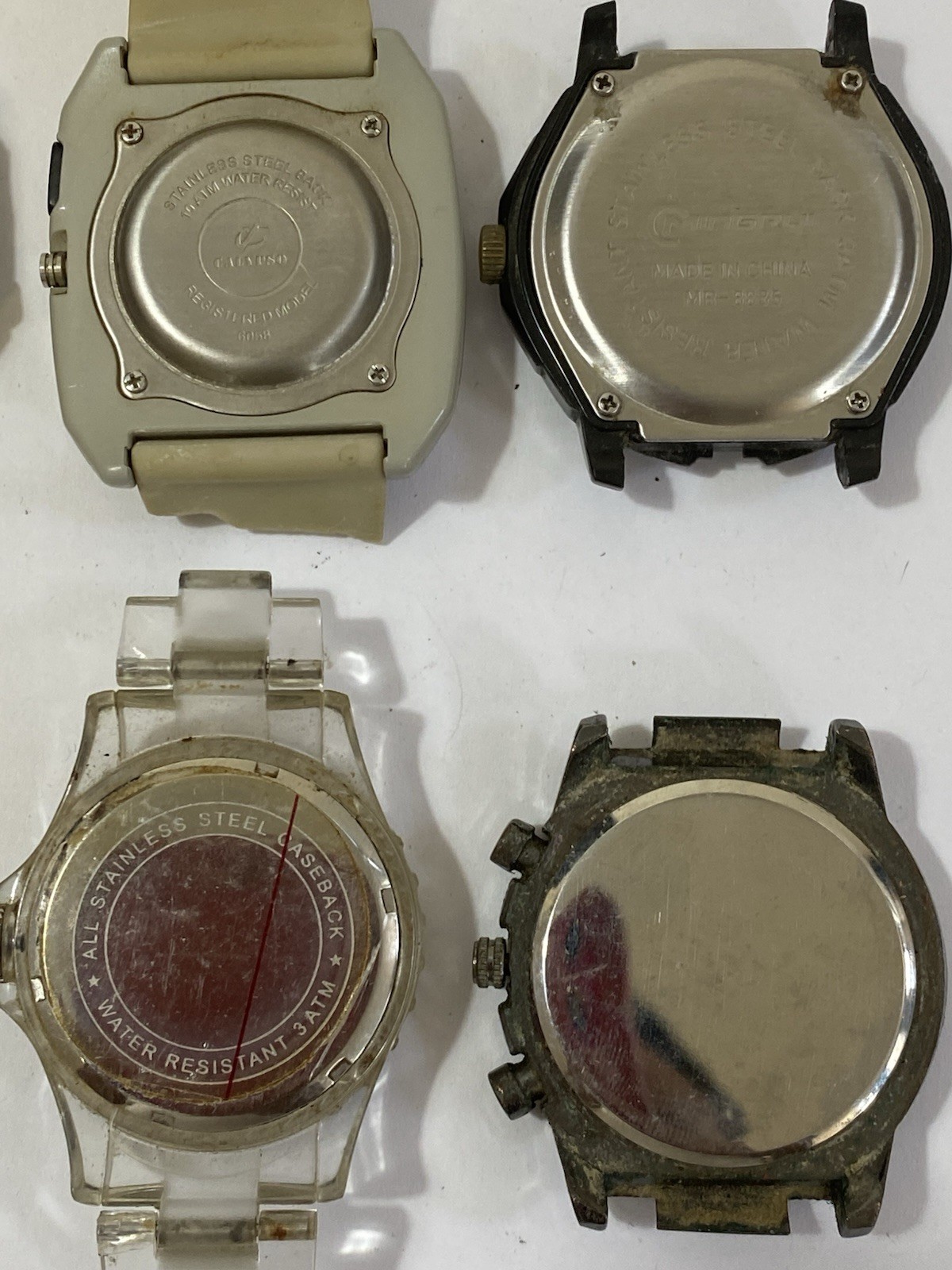Lot of 7 Vintage Calypso Palinuro SK Mingrui Men’s Watches Parts Stock