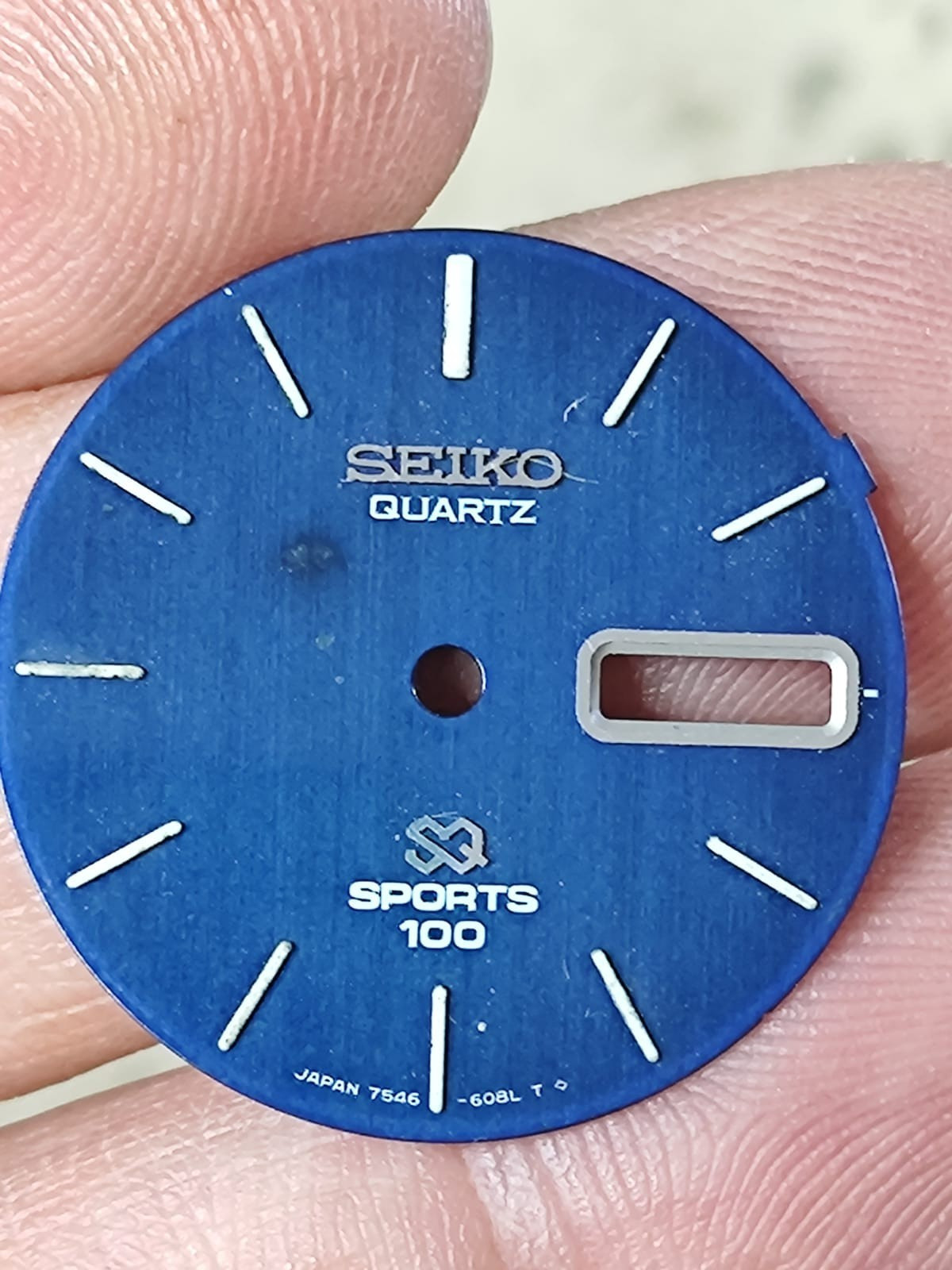 SEIKO 7546 SQ SPORTS 100 QUARTZ PART Blue Dial 27.50mm Used