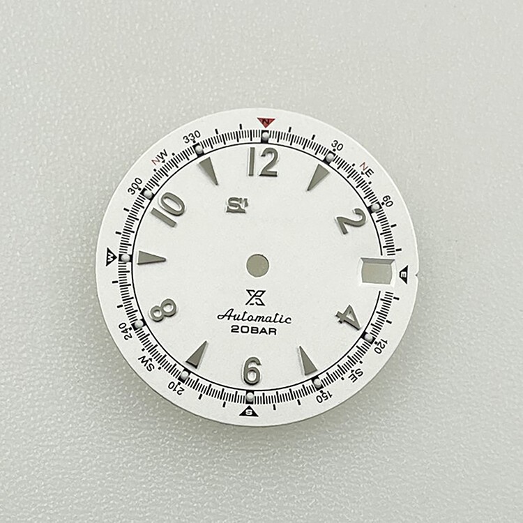 28.5MM Watch Dial Green Luminous Watch Accessories For NH35A/4R35 Movement