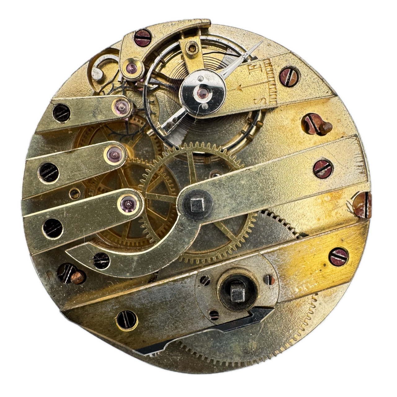 Antique 29mm Unbranded Roman Key Wind Swiss Lever Escapement Pocket Watch Mov’t
