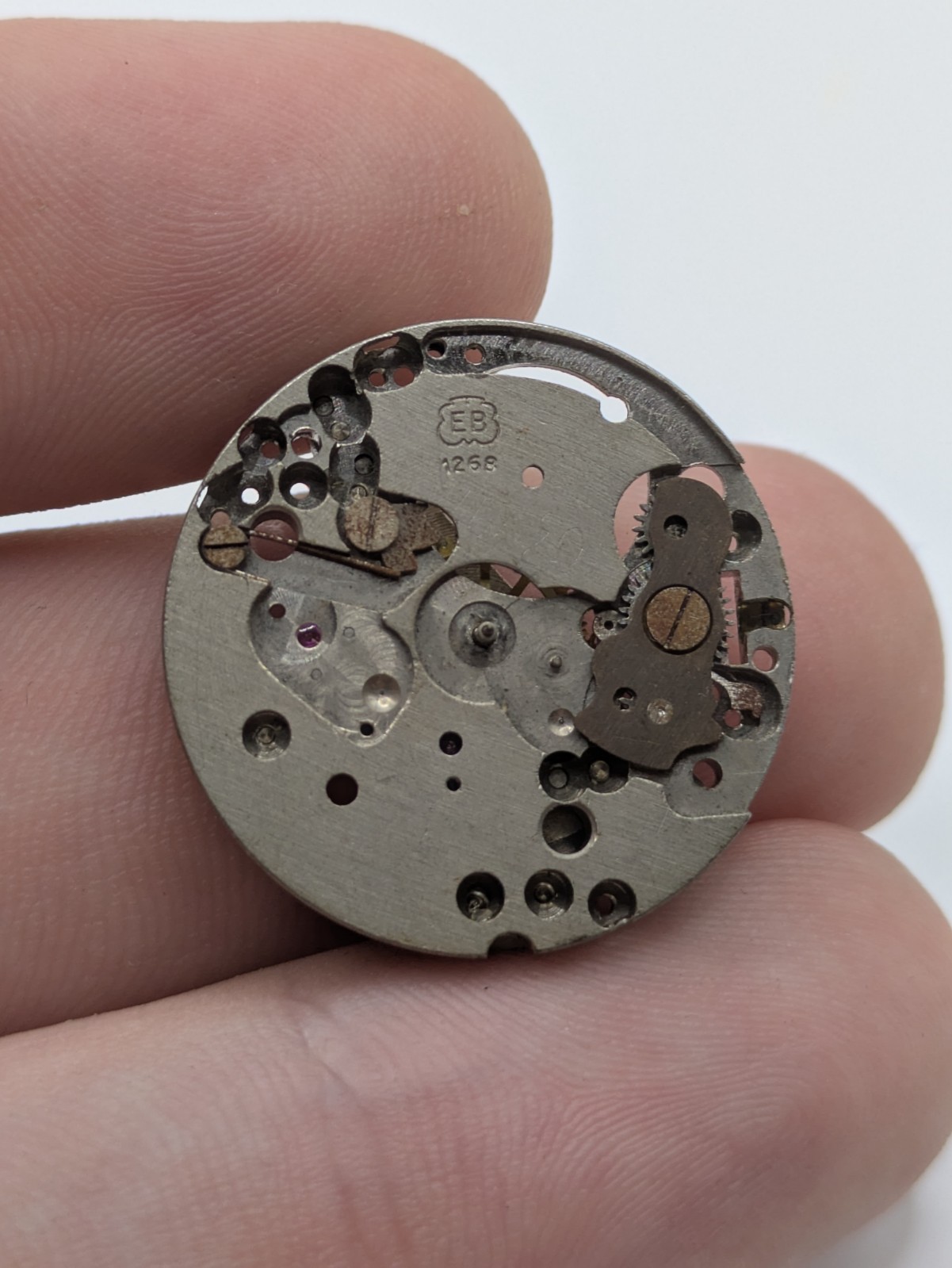 EB 1268 Ebauches Bettlach Manual Wind Movement 7 Jewels Parts 23.5mm