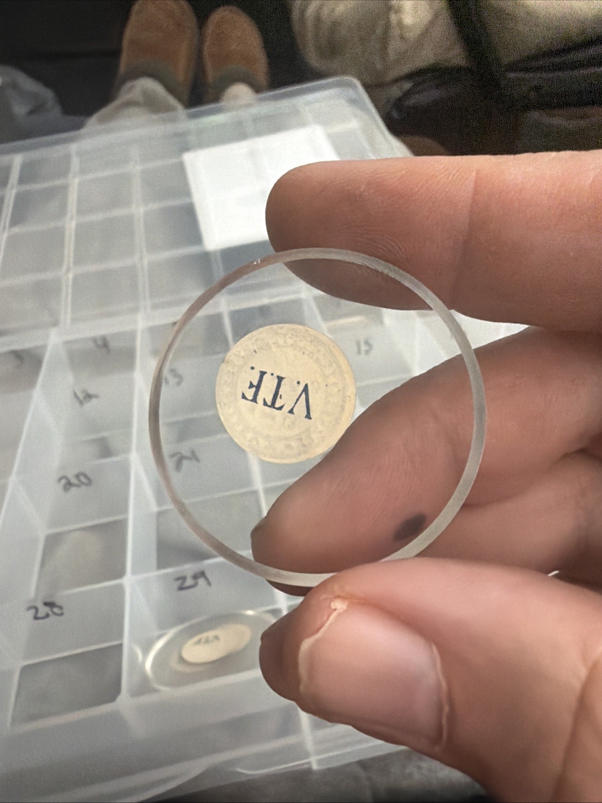 vintage pocket watch glass crystal 40mm X 1.7mm Thick Beveled C3
