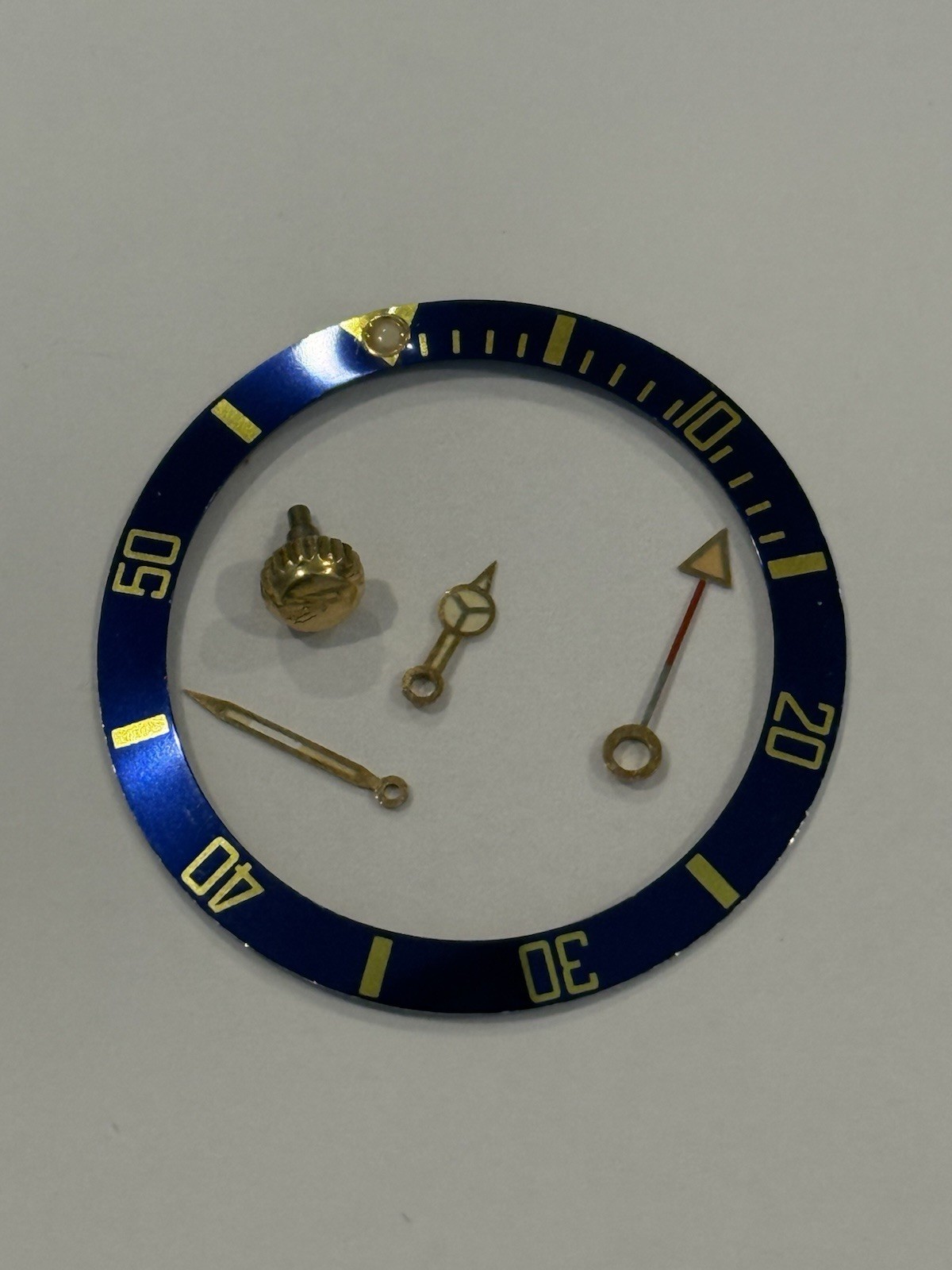 Rolex Submariner Oyster 16613 16803 16618 Blue Gold Watch Insert Bezel Part