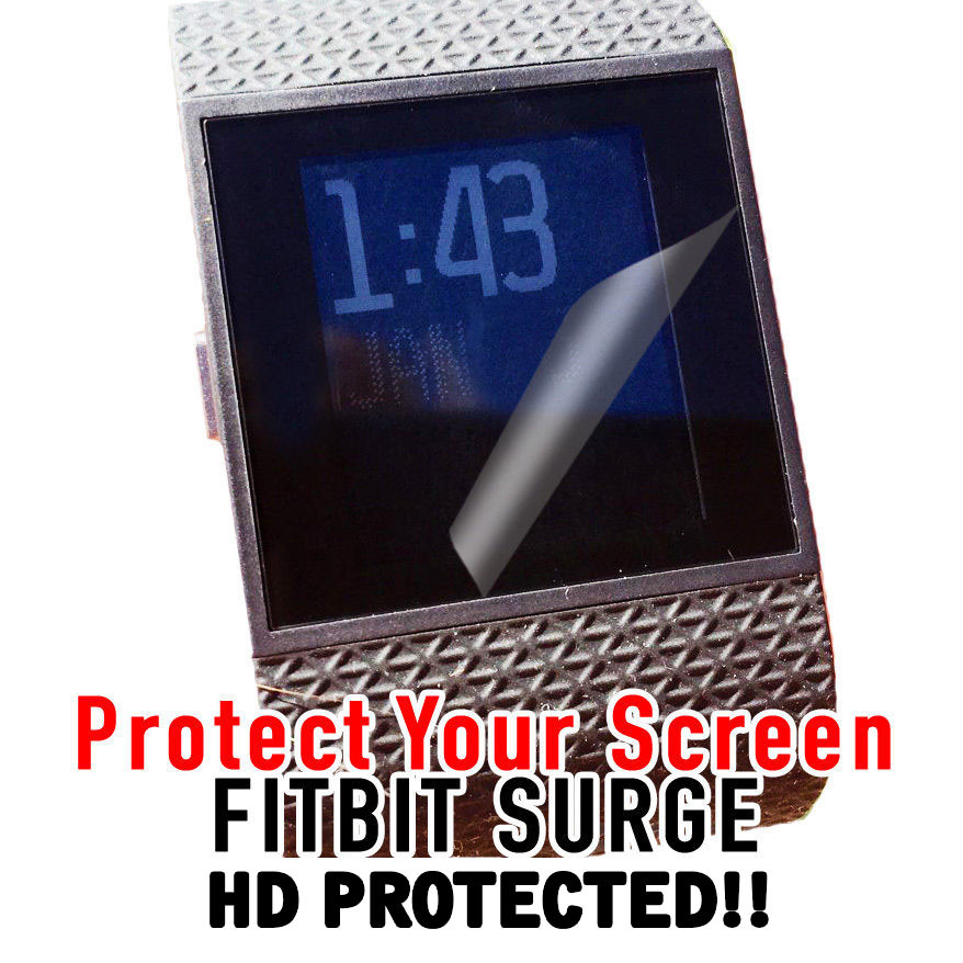 FITBIT Surge HD Clear Crystal Screen protector anti scratch protection set of 2