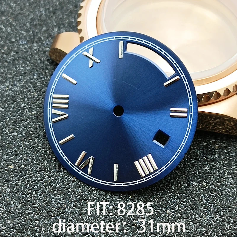 31MM DIAMETER SINGLE DATE STERILE WATCH DIAL MODIFIED DIAL for 8285 MOVEMENT ACC