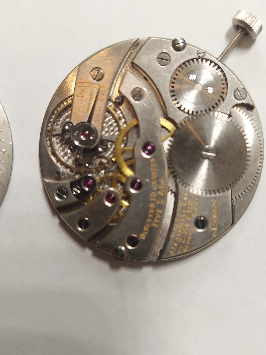 E.Koehn Collectible P.W.Movement For J.E.Caldwell 19 Jewels 5 Adj.mens Swiss