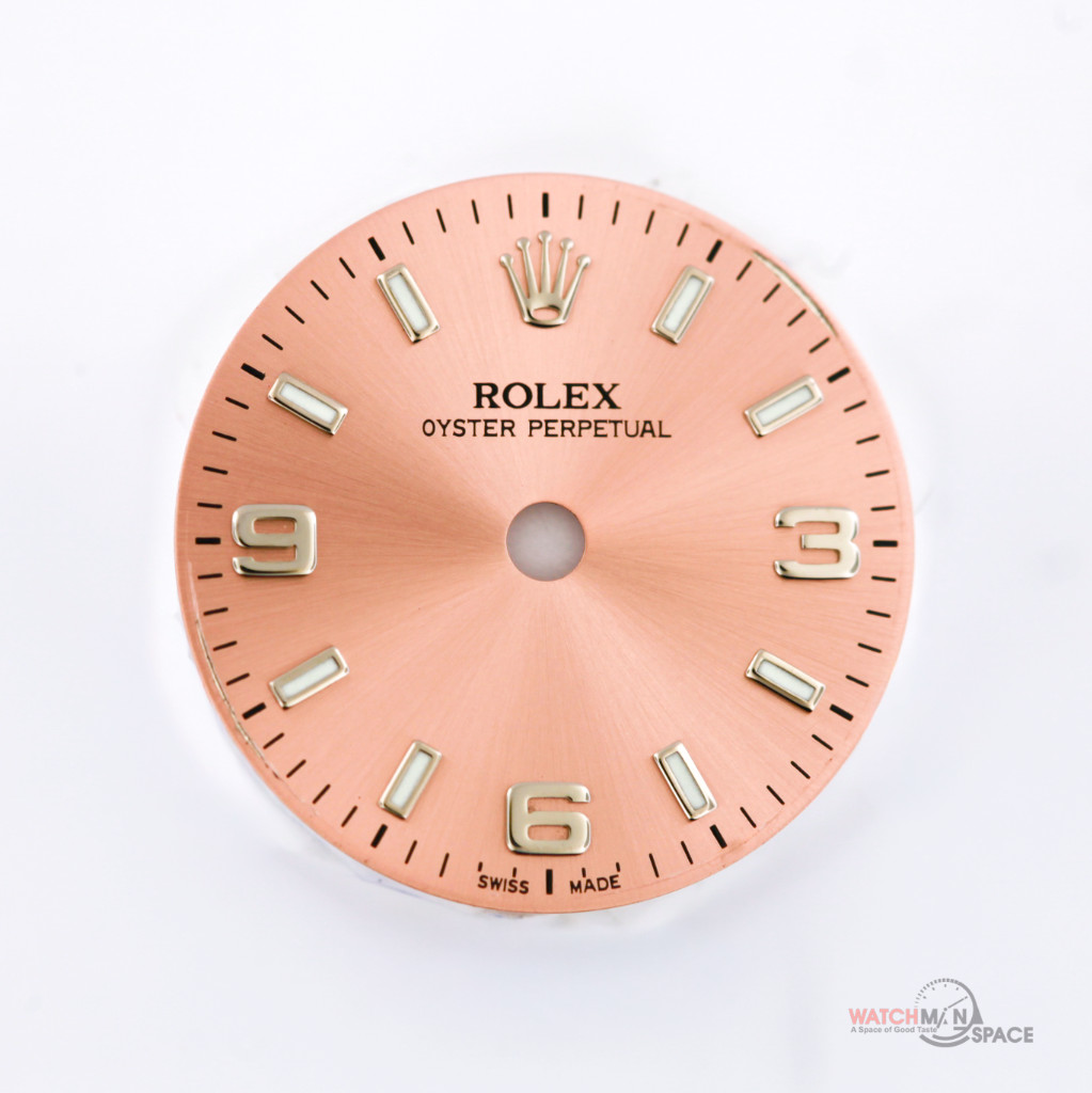 Original Rolex Lady Oyster Perpetual 76080 Salmon Arabic Dial SS #J22