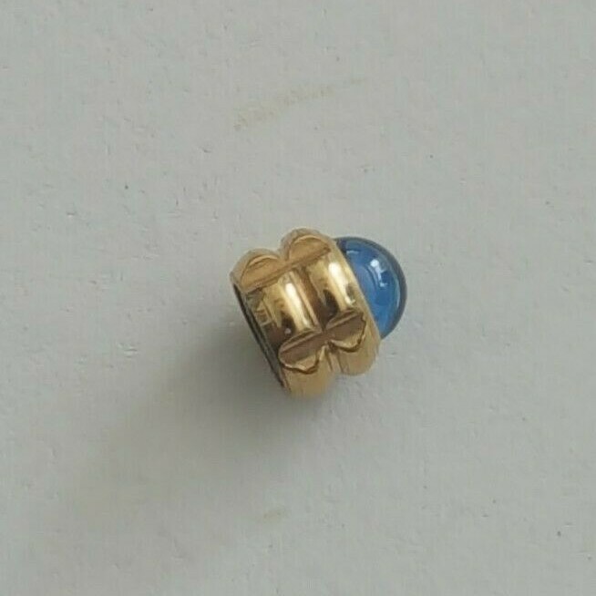 Tissot Gold Plated Crown Part Number T350-357 With Blue Cabochon Stone