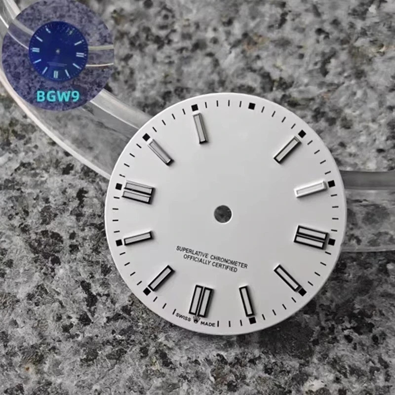 2813 Dial 28.5mm No/R-Logo Blue lume for 8215/2813/2824/2836 Movement watch dial