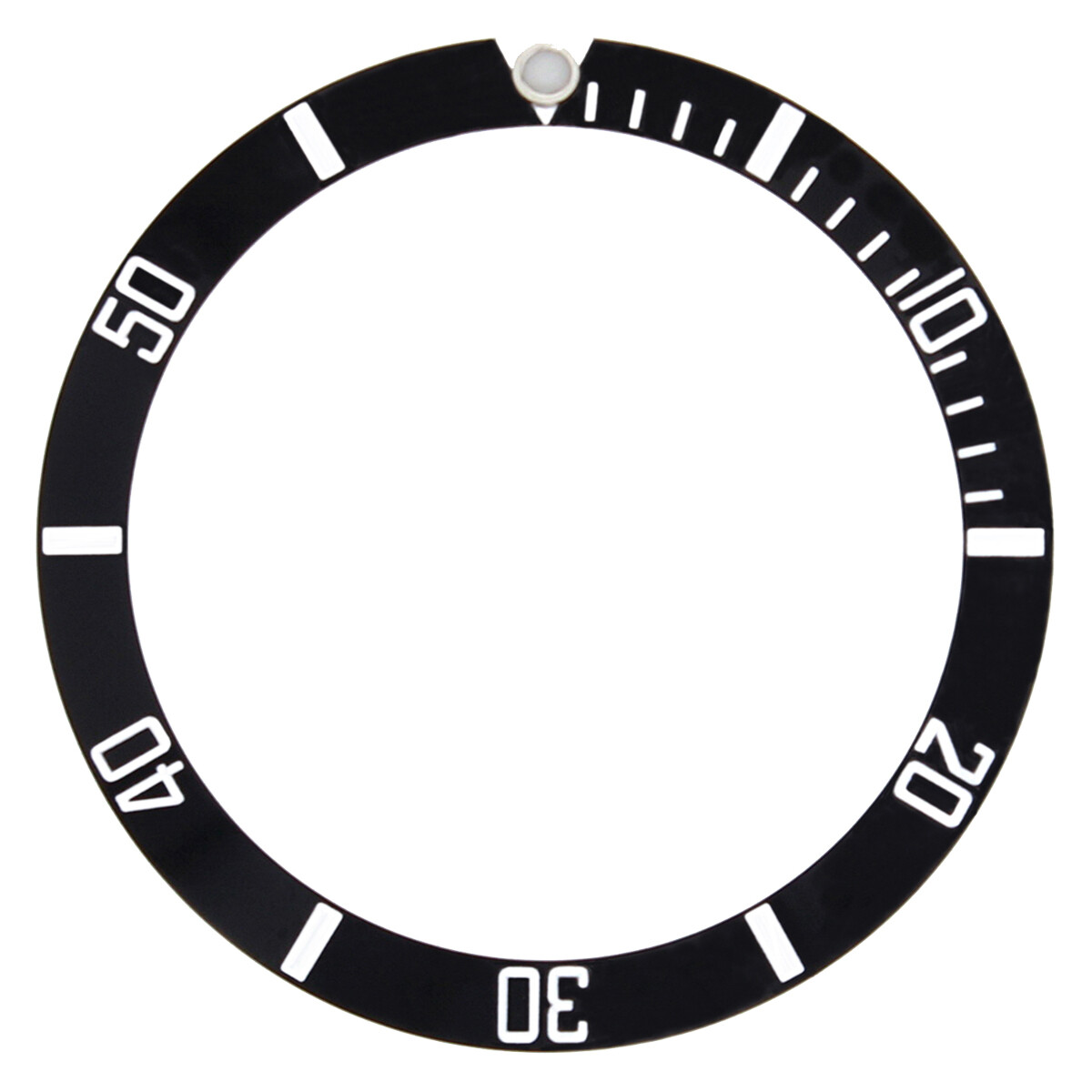 BEZEL INSERT FOR 40MM ROLEX SEA DWELLER 16600 OR 16660 WATCH BLACK TOP QUALITY