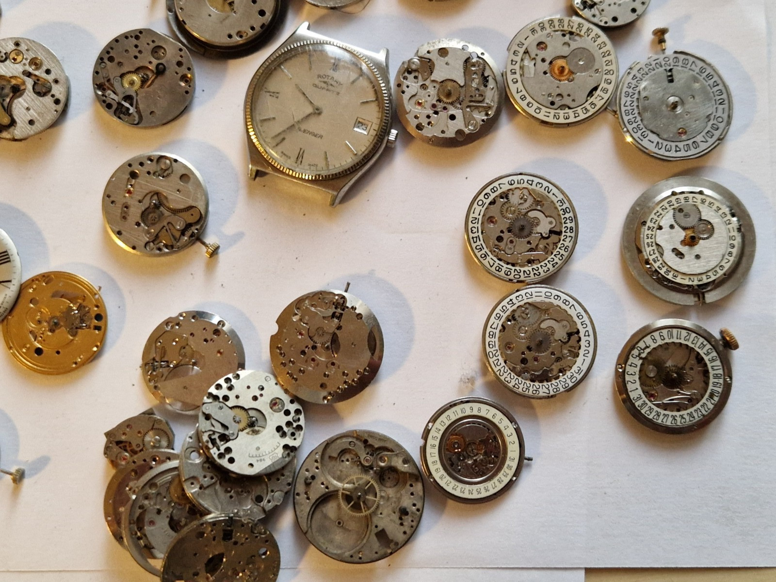 watchmaker movement lot timex rotary Eta Smiths Oris Balco camy mixed