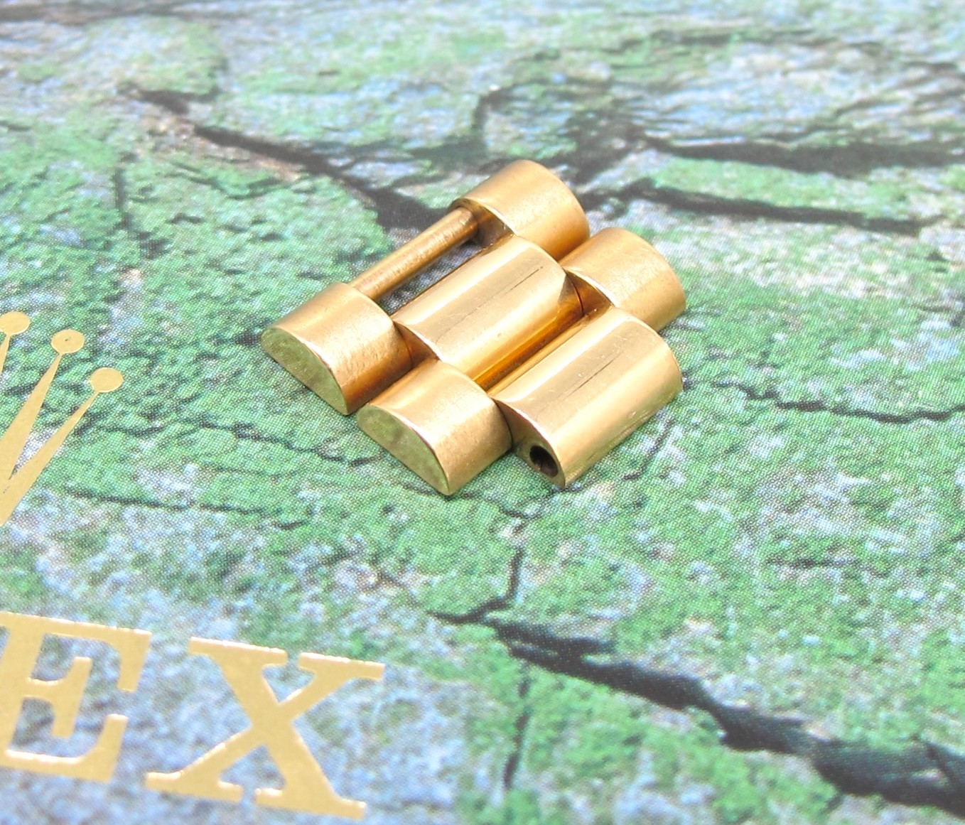 Original Rolex President Solid 18k Gold 16mm Links (2) With Screw