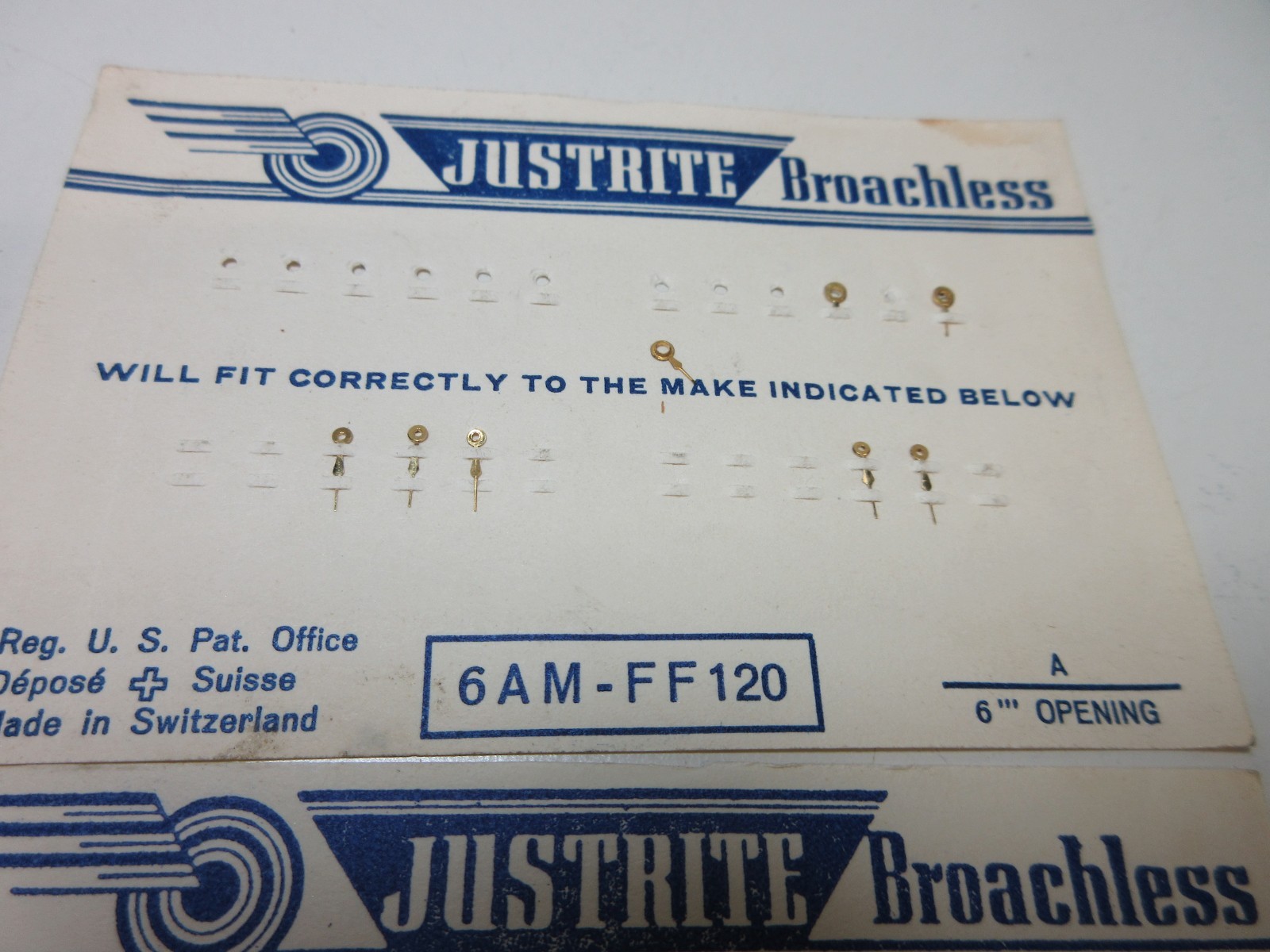 LOT JUSTRITE WATCH HANDS 10”’ 10 3/4”’ WATCHMAKER REPLACEMENT PARTS #244