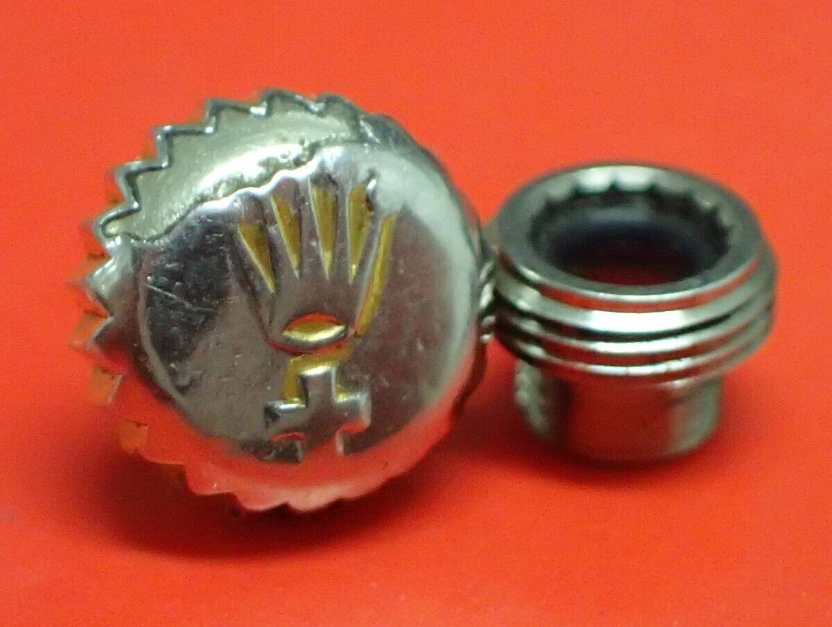 ROLEX 600-8+ Gold Plated Crown & Tube 6mm Datejust – FOR PARTS/REPAIR
