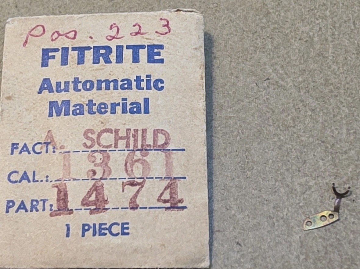 NOS AS 1361 A. Schild 1361 P/N 1474 Breguet Spring Parts Spares