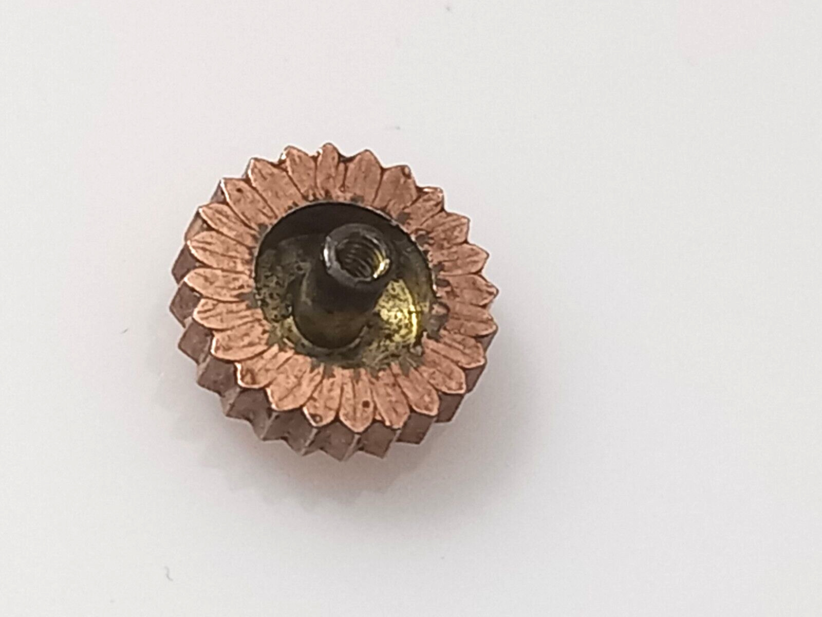Rare Rose Gold 7.2mm Crown For Vintage 1940-60’s Swiss Chronographs Stem 1.2mm