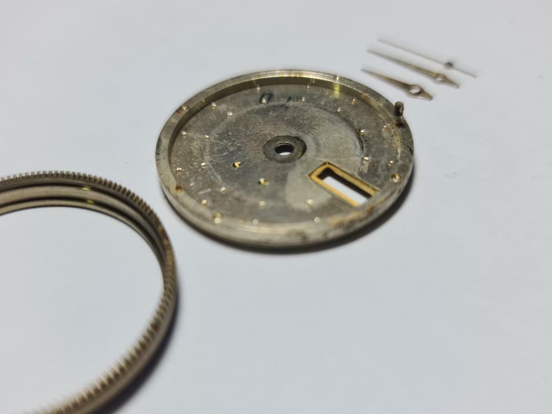 GENUINE USED YELLOW GOLDEN ALARM WHEEL DIAL HANDS SEIKO BELL-MATIC 4006-7020