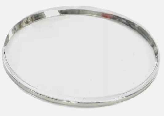 Genuine OMEGA 29.6mm Acrylic Watch Crystal with Chromed Tension Ring