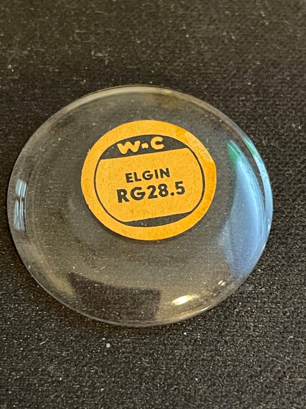 Watch-Craft Round Glass Wrist Watch Crystal for Elgin RG28.5 – NOS