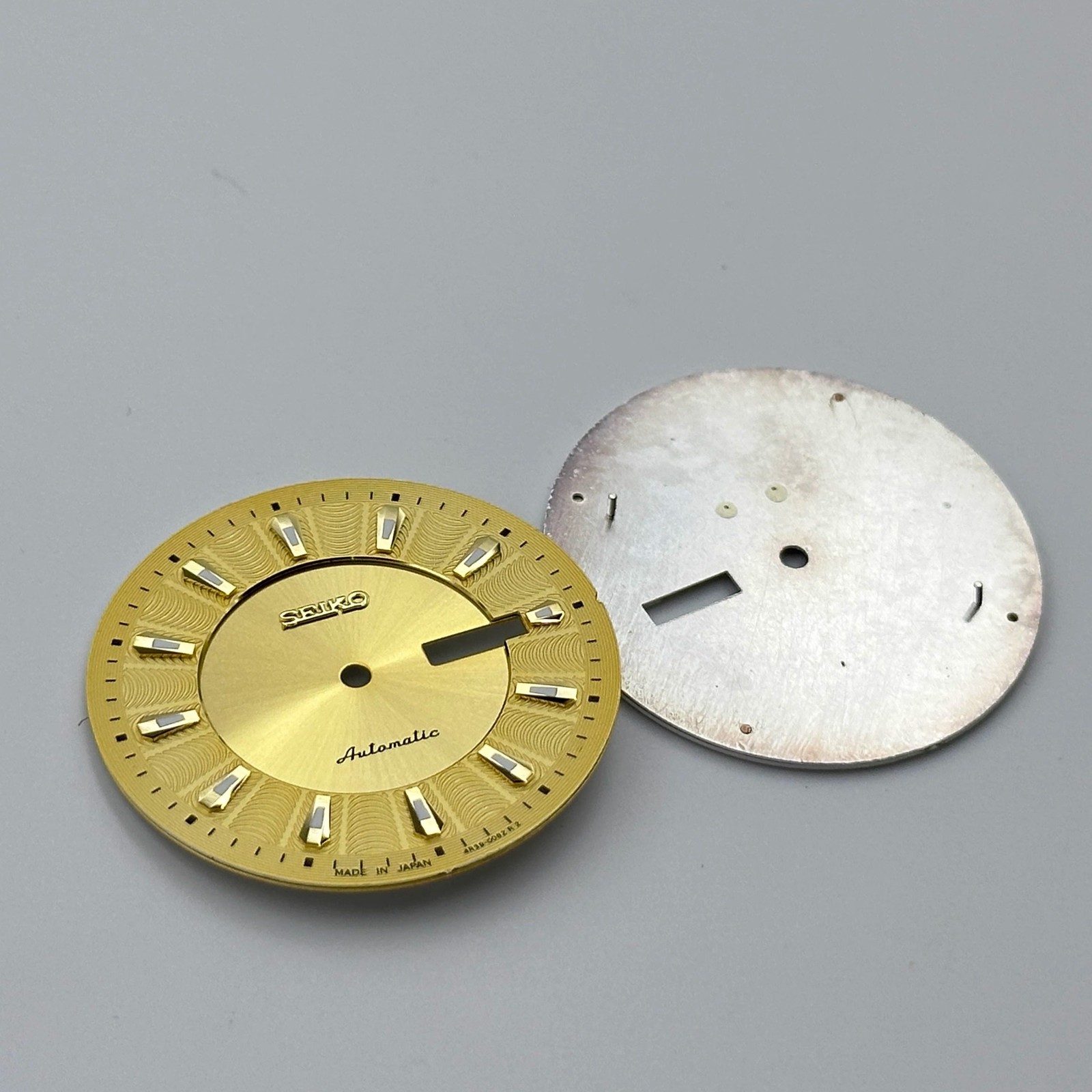 35mm Sun Pattern Watch Dial No Lume Dual Calendar for NH35 Nh36 Movement
