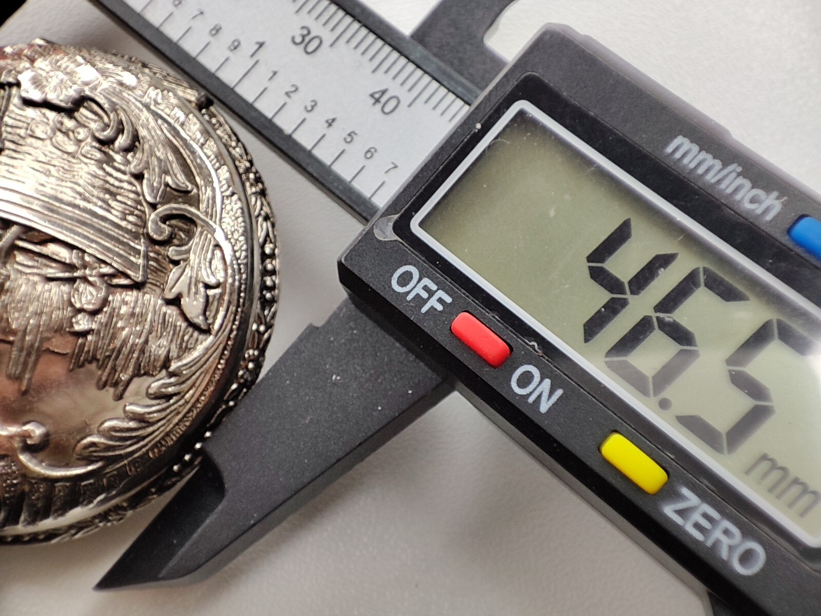 Boat hunting scene pocket Watch nikkey – 46.5 mm for parts and spares