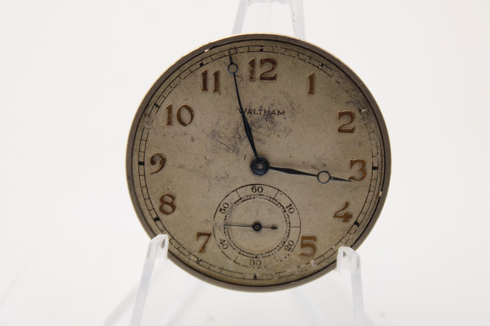 1924 WALTHAM POCKET WATCH MOVEMENT 24752887 GRADE: 225 12s 17j (JF3)