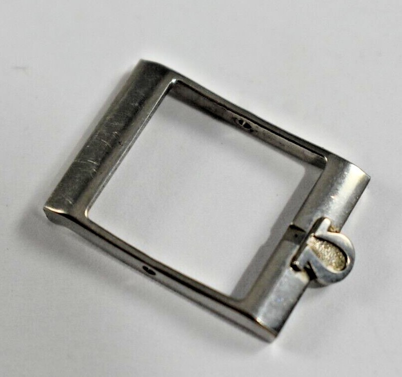 Vintage Omega Stainless Steel Wrist Watch Band Buckle 14.75mm No Tongue lot.z